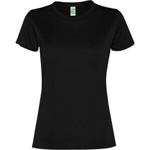 Roly Womens/Ladies Slam Short-Sleeved Sports T-Shirt / Solid Black